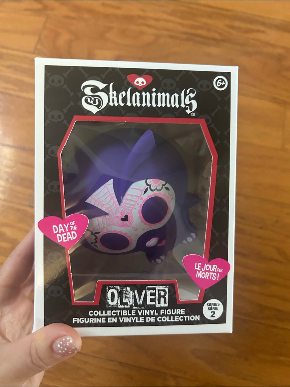 NWT Skelanimals Oliver Purple Day of the Dead Vinyl Collectible